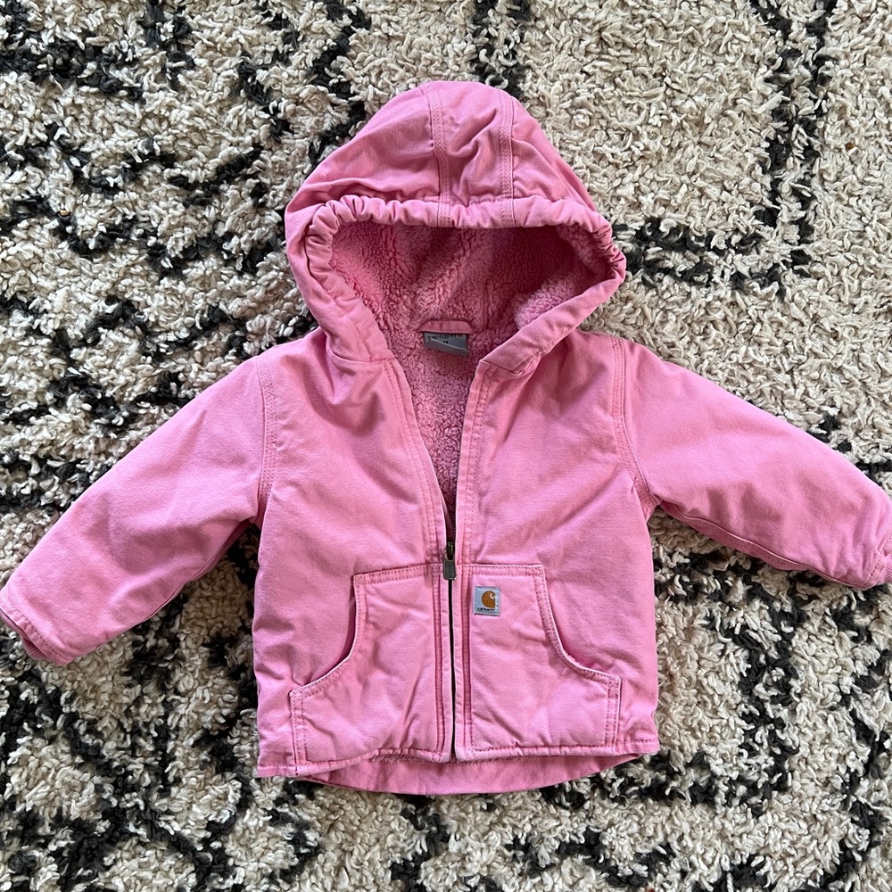 Carhartt Pink Fleece-Lined Jacket